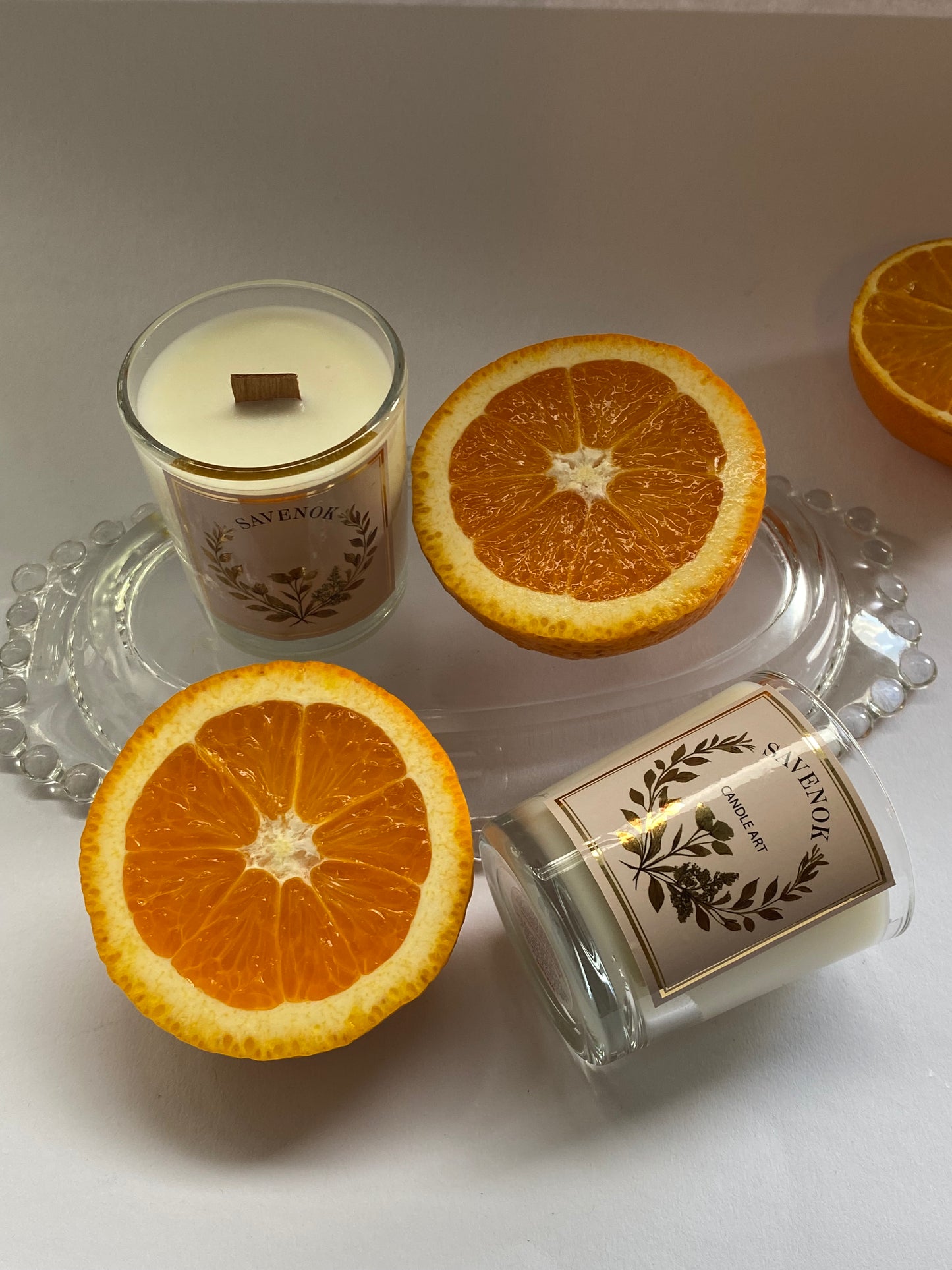 Duftkerze „Aloha Mango & Blutorange“ – süß, exotisch & spritzig | SAVENOK