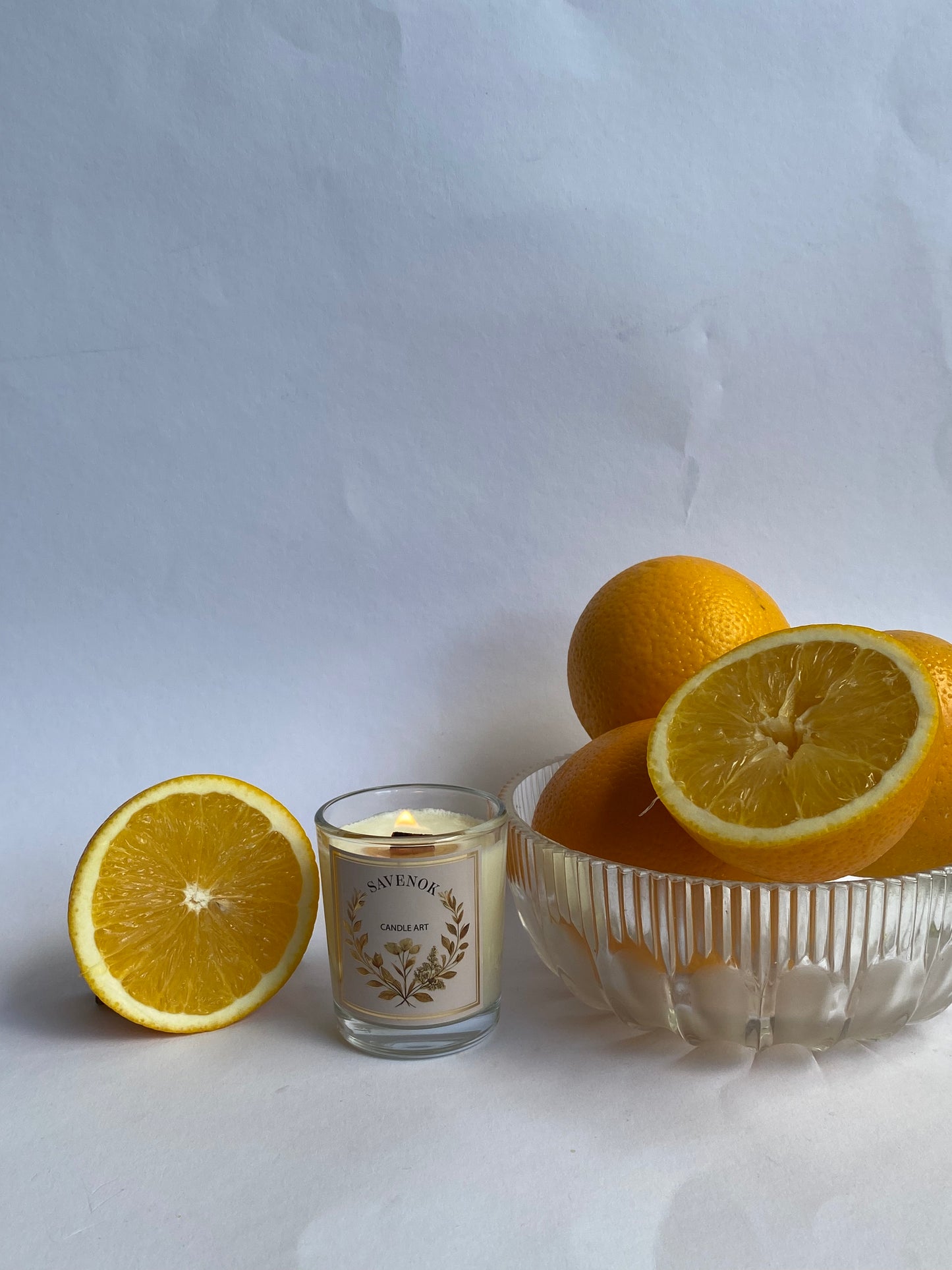 Duftkerze „Orange & Kokosblüten“ – sommerlich, fruchtig & exotisch | SAVENOK