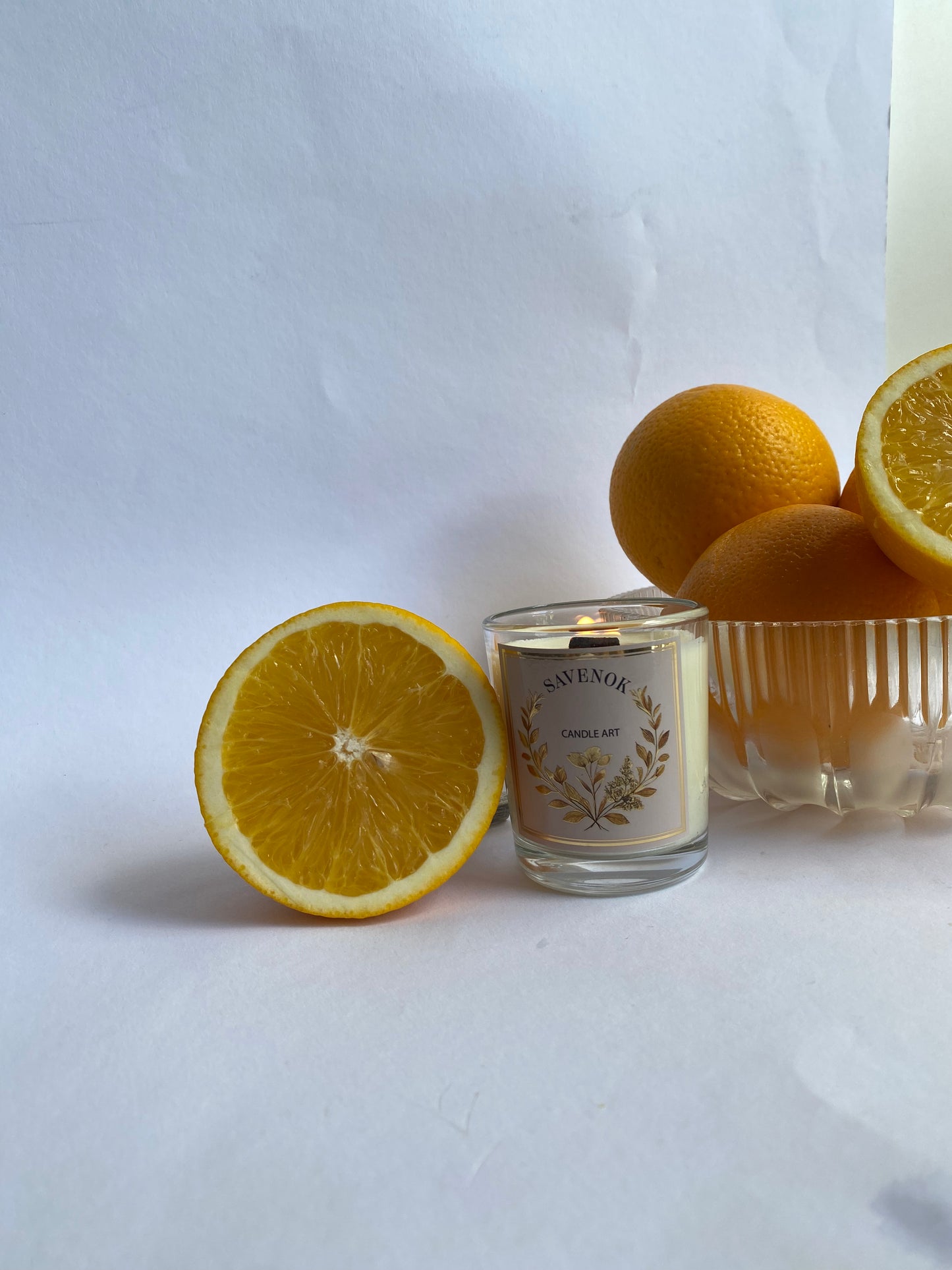 Duftkerze „Aloha Mango & Blutorange“ – süß, exotisch & spritzig | SAVENOK