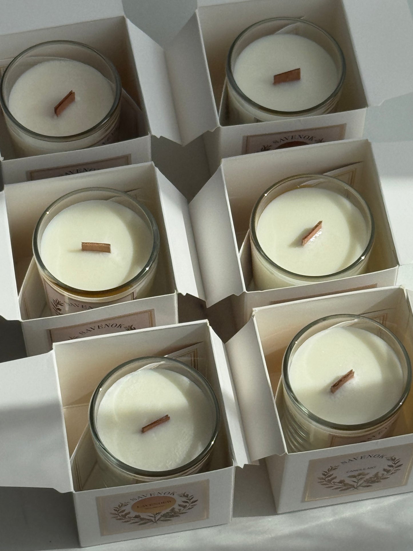 Duftkerze "Palo Santo" – handgemachte Kerze mit reinigendem, holzigem Duft | SAVENOK