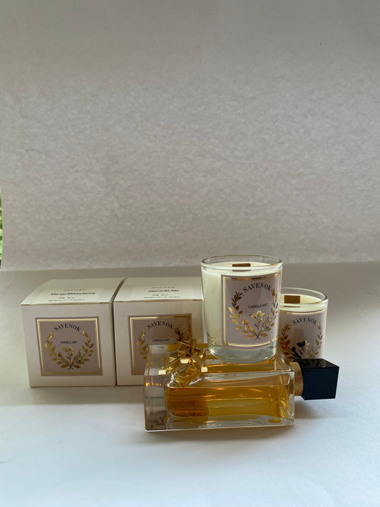 Duftkerze "Baccarat Rouge" – handgemachte Kerze mit luxuriösem, orientalisch-süßem Duft | SAVENOK