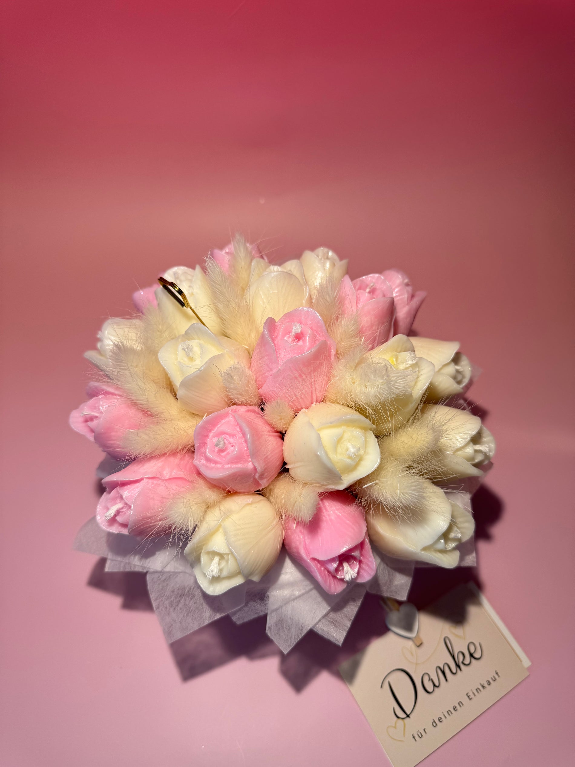 Candle Bouquet “Blush Tulip Elegance”