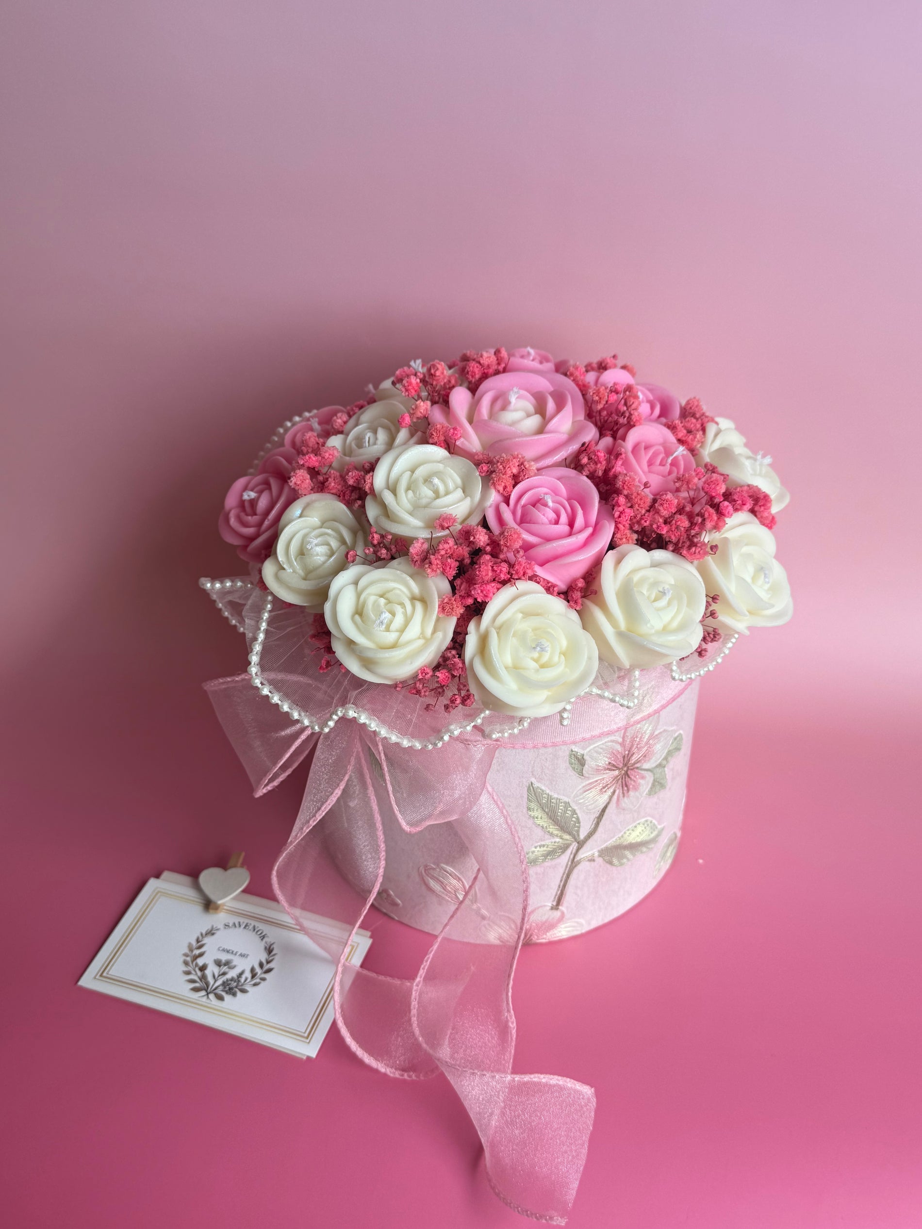 Kerzenstrauß „Rose Blush Symphony“