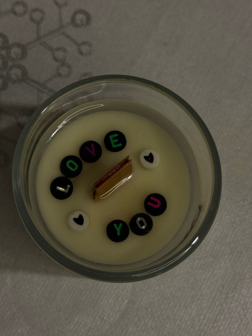 Scented candle with secret message – Handmade candle with surprise | SAVENOK