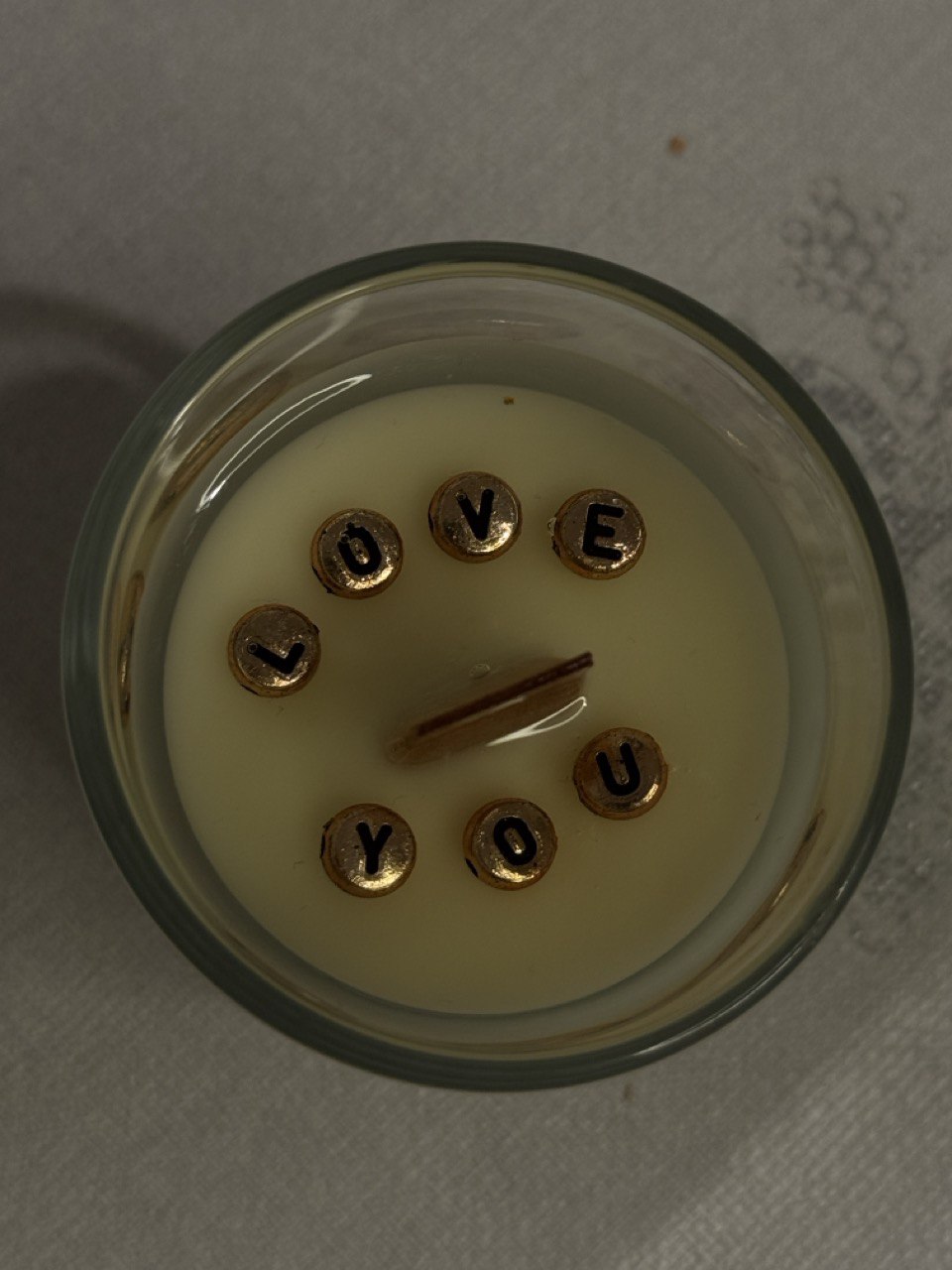 Scented candle with secret message – Handmade candle with surprise | SAVENOK